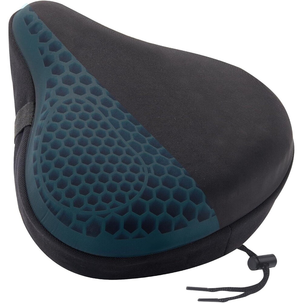 Zacro Wide Bike Seat Cushion - Honeycomb Gel Bike Seat Cover for Men & Women